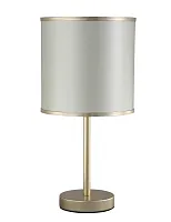 Настольная лампа SERGIO LG1 GOLD Crystal Lux бежевая 1 лампа, основание золотое металл в стиле современный 