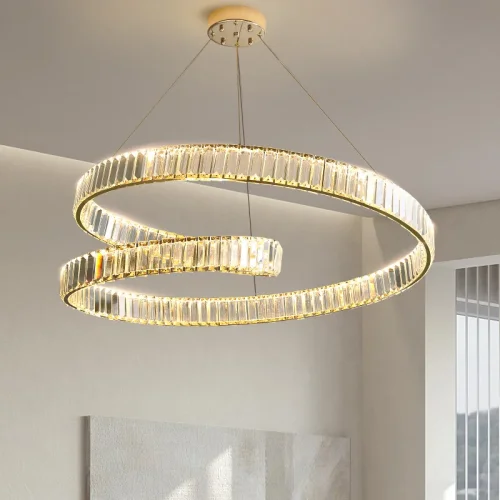 Люстра подвесная BERTOLDA S D60 Chrome 219986-23 ImperiumLoft прозрачная на 1 лампу, основание хром в стиле современный фото 4