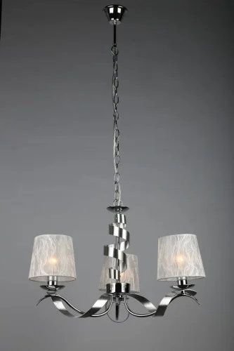 Люстра подвесная Frosinone OML-61703-03 Omnilux белая на 3 лампы, основание хром в стиле классический  фото 10