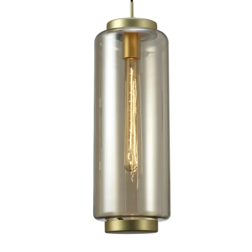 Светильник подвесной лофт JARRAS 6198 Mantra прозрачный бежевый 1 лампа, основание бронзовое в стиле лофт  фото 3