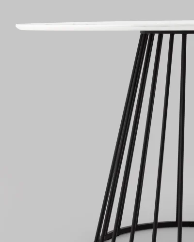 Стол обеденный Ливерпуль, 110х110, столешница мраморного цвета УТ000038564 Stool Group столешница белая мрамор из мдф фото 4
