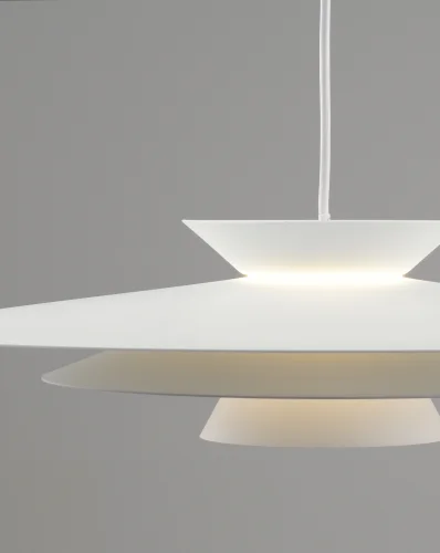 Светильник подвесной LED Chester V11110-PL Moderli белый на 1 лампу, основание белое в стиле современный фото 3 Светильник подвесной LED Chester V11110-PL Moderli белый на 1 лампу, основание белое в стиле современный фото 3