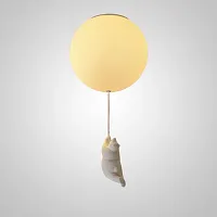 Светильник потолочный WASTY C D23 191737-23 ImperiumLoft белый на 1 лампу, основание белое в стиле скандинавский современный 