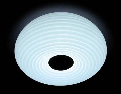 Люстра потолочная LED с пультом Orbital Cloud FC347 WH 72W D450 Ambrella light белая на 1 лампа, основание белое в стиле современный хай-тек с пультом фото 3