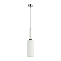 Светильник подвесной Tracy 8270/1A Lumion белый на 1 лампу, основание хром в стиле классический 