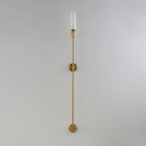 Бра SIMPLY AP1.2 BRASS Crystal Lux белый на 1 лампу, основание латунь в стиле минимализм фото 3