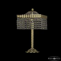 Настольная лампа 19202L6/25IV G R Bohemia Ivele Crystal прозрачная 4 лампы, основание золотое металл в стиле классический r