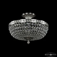 Люстра потолочная 19111/35IV Ni C1 Bohemia Ivele Crystal прозрачная на 4 лампы, основание никель в стиле классика sp