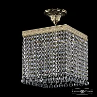 Светильник потолочный 19202/25IV G Balls Bohemia Ivele Crystal прозрачный 3 лампы, основание золотое в стиле классический balls
