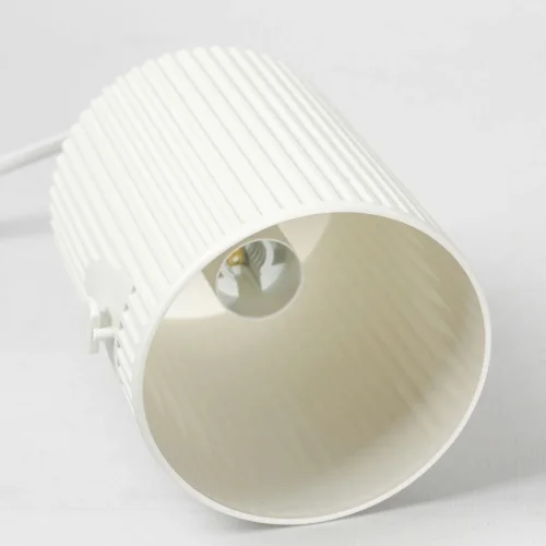 Настольная лампа офисная Union LSP-0670 Lussole белая 1 лампа, основание оранжевое полимер в стиле современный  фото 3