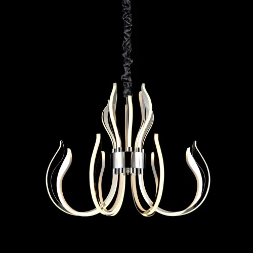 Люстра подвесная LED  VERSAILLES 5561 Mantra хром на 1 лампа, основание хром чёрное в стиле современный хай-тек минимализм  фото 3