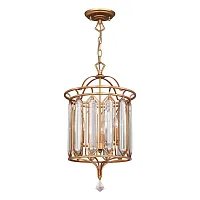 Светильник подвесной Royalty 2021-3P Favourite прозрачный 3 лампы, основание золотое в стиле классический современный 