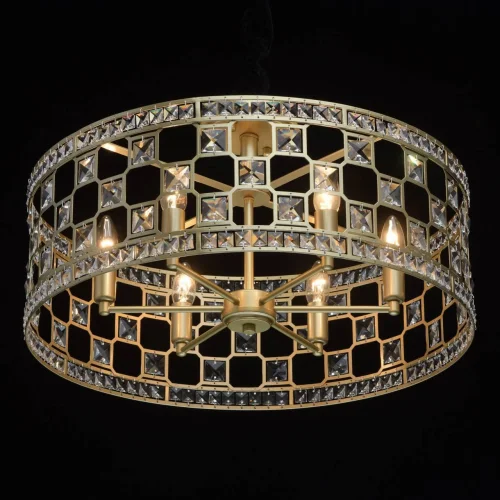 Люстра потолочная Монарх 121011606 MW-Light золотая на 6 ламп, основание золотое в стиле классический  фото 2