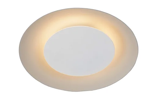 Светильник потолочный LED FOSKAL 79177/06/31 Lucide белый на 1 лампу, основание белое в стиле современный 