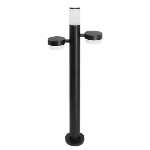 Парковый светильник Budapest A2360PA-3BK Arte Lamp уличный IP54 чёрный на 1 лампу, плафон чёрный в стиле современный GU10