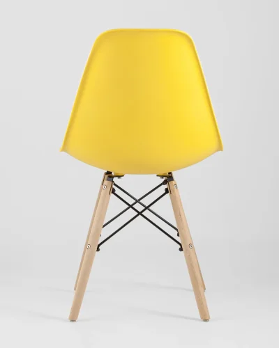 Стул EAMES, желтый УТ000037590 Stool Group, /, ножки/массив бука/бежевый, размеры - *815***460*530 фото 6