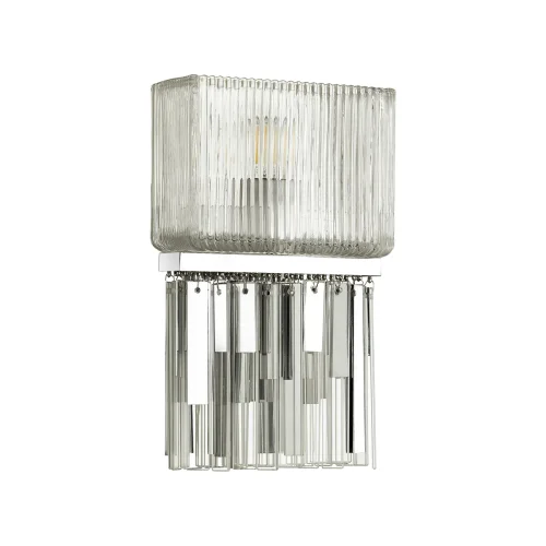 Бра Gatsby 4871/1W Odeon Light прозрачный на 1 лампа, основание хром в стиле классический 
