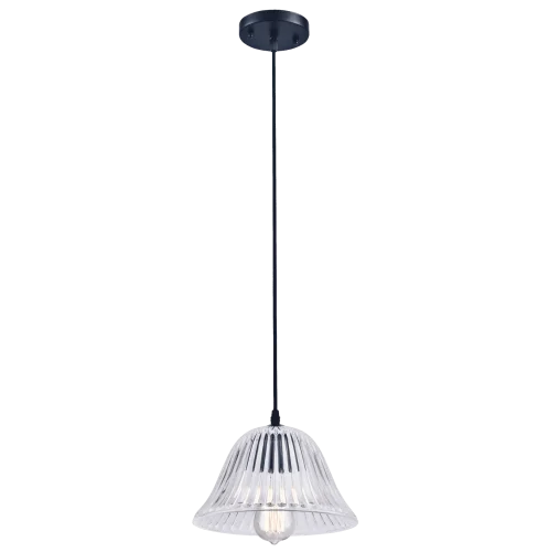 Светильник подвесной лофт ASHANTI 1255.1 Lucia Tucci прозрачный 1 лампа, основание чёрное в стиле лофт 