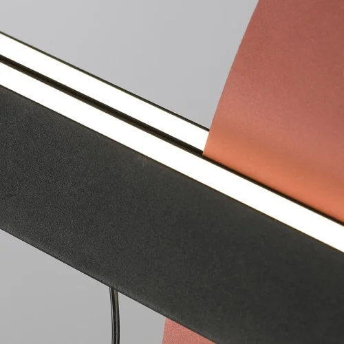 Светильник подвесной LIBERTY L110 Red 208567-23 ImperiumLoft красный на 1 лампу, основание чёрное в стиле современный фото 6