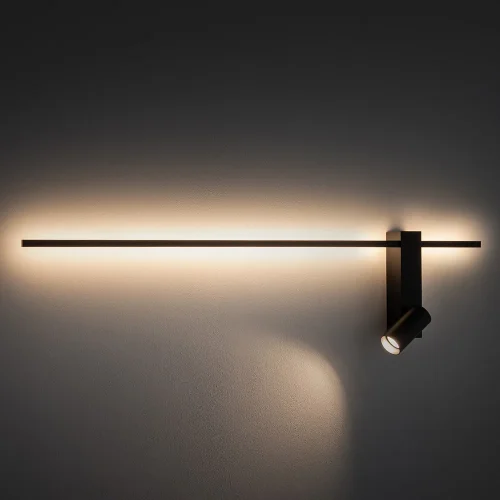 Бра с выключателем Easy Right 11426-NW Nowodvorski чёрный на 1 лампу, основание чёрное в стиле современный для чтения отражённый свет фото 6