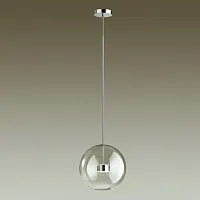Светильник подвесной LED Bubbles 4802/12L Odeon Light прозрачный 1 лампа, основание хром в стиле современный шар