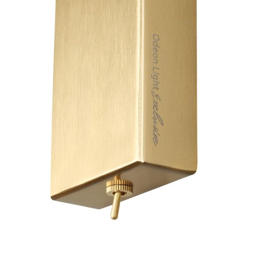 Бра с выключателем Karelia 5444/1W Odeon Light бежевый на 1 лампу, основание латунь в стиле арт-деко восточный эклектика современный фото 5