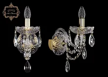 Бра 10.12.1.165.XL.Gd.Sp Bohemia Art Classic прозрачный 1 лампа, основание золотое в стиле классический 