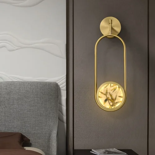 Настенный светильник AKIRA WALL FRAME H51 208978-23 ImperiumLoft латунь на 1 лампу, основание латунь в стиле современный фото 8