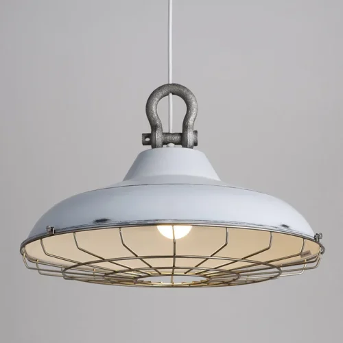 Подвесной лофт светильник SMМ Белый 102061-26 ImperiumLoft белый на 1 лампу, основание медь в стиле современный 