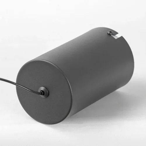 Светильник подвесной LED Hardin LSP-7433 Lussole прозрачный на 1 лампу, основание чёрное в стиле современный фото 4