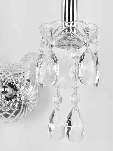 Бра 107B/2/165 Ni Bohemia Ivele Crystal без плафона на 2 лампы, основание прозрачное никель в стиле классический sp фото 3