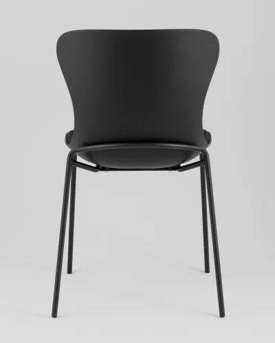 Стул Shaya, с подушкой, пластик черный УТ000040184 Stool Group, чёрный/экокожа пластик, ножки/металл/чёрный, размеры - *835**** фото 5