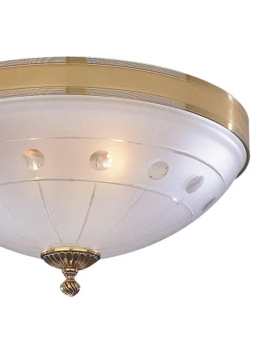 Люстра потолочная  PL 4750/3 Reccagni Angelo белая на 3 лампы, основание золотое в стиле классический  фото 2