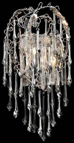 Бра Amalia WE187.02.101 Wertmark прозрачный на 2 лампы, основание хром в стиле современный 