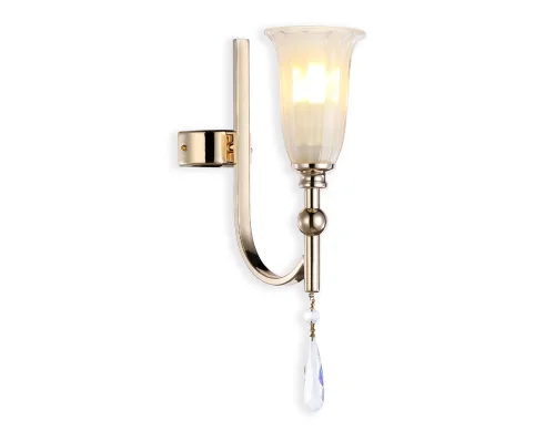 Бра TR3254 Ambrella light белый на 1 лампу, основание золотое в стиле классический 