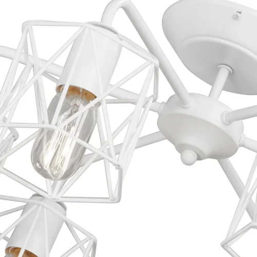 Люстра потолочная V4382-0/6PL Vitaluce без плафона на 6 ламп, основание белое в стиле лофт фото 2 Люстра потолочная V4382-0/6PL Vitaluce без плафона на 6 ламп, основание белое в стиле лофт фото 2