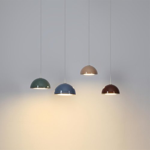 Светильник подвесной LED Lulu 5452/6LA Odeon Light синий на 1 лампу, основание античное бронза латунь в стиле современный скандинавский фото 5