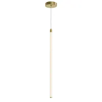 Светильник подвесной LED Ray P021PL-L20G3K Maytoni белый 1 лампа, основание матовое золото в стиле современный хай-тек 