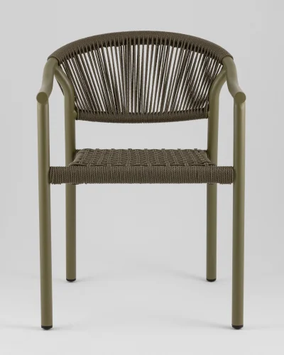 Стул Syna, зелёный УТ000039928 Stool Group, зелёный/ротанг, ножки/металл/зелёный, размеры - *780**** фото 7