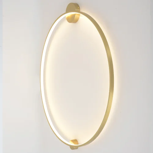 Бра LED с пультом REAL AP35W LED BRASS Crystal Lux белый на 1 лампу, основание латунь в стиле современный фото 5