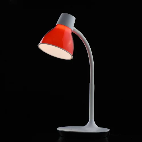 Настольная лампа LED Ракурс 631036201 DeMarkt красная 1 лампа, основание белое полимер в стиле современный  фото 5