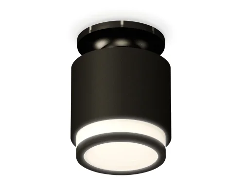 Светильник накладной Techno spot XS7511063 Ambrella light чёрный 1 лампа, основание чёрное в стиле хай-тек современный круглый