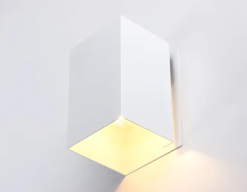 Светильник накладной TN5111 Ambrella light белый 1 лампа, основание белое в стиле современный хай-тек квадратный фото 2