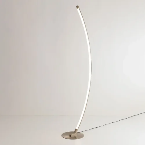 Торшер LED Руди CL804031 Citilux  матовый хром 1 лампа, основание матовое хром в стиле минимализм хай-тек современный
