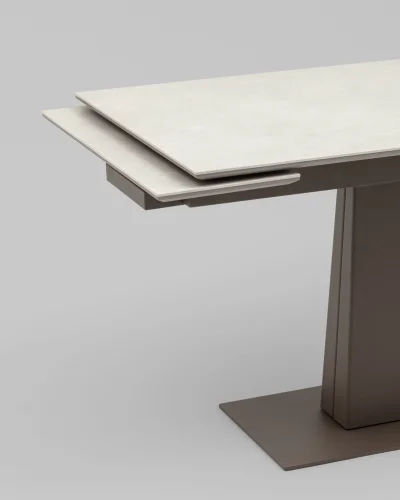 Стол Арнон 120-180/80/76 МДФ16/керамика Carmen light grey УТ000040452 Stool Group столешница серая из керамика мдф фото 4