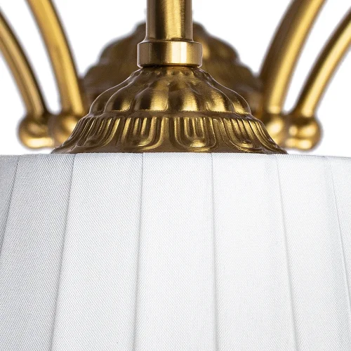 Люстра потолочная Gracie A7301PL-8PB Arte Lamp белая на 8 ламп, основание медь в стиле современный  фото 3