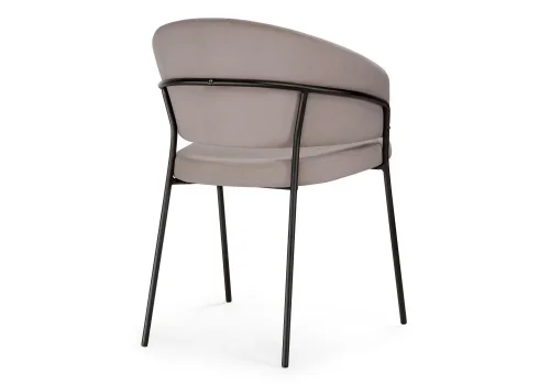 Стул на металлокаркасе Лео латте brandy light 4 / черный 592482 Woodville, латте/велюр, ножки/металл/чёрный, размеры - ****560*520 фото 5