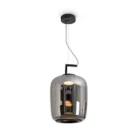 Светильник подвесной LED Clod FR6186PL-L7SM2 Freya чёрный на 1 лампу, основание чёрное в стиле современный хай-тек 