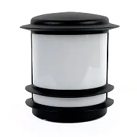 Настенный светильник уличный Quartz LH062005 LightHall уличный IP65 чёрный на 1 лампу, плафон белый в стиле современный E27