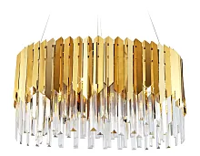 Люстра подвесная TR5286 Ambrella light прозрачная на 6 ламп, основание золотое в стиле классический современный 